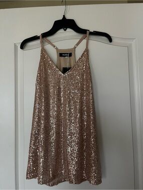 Rose Gold Sequin Tank